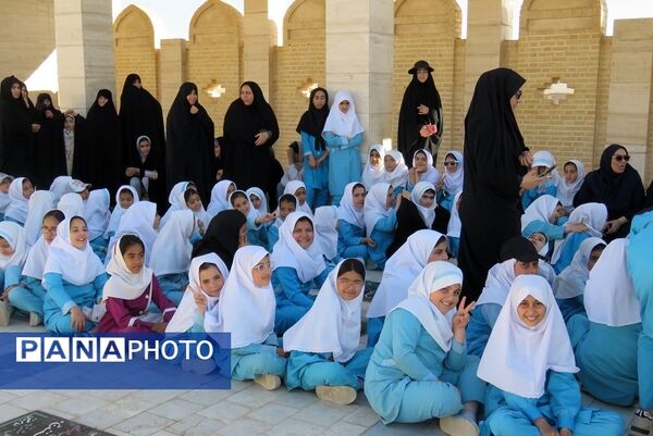 استقبال از خادمان حرم حضرت فاطمه معصومه (س) در شهر درق