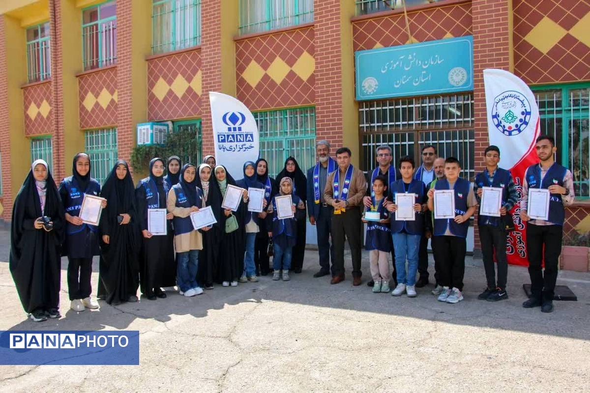 حضور مدیرکل آموزش و پرورش استان سمنان در جمع خبرنگاران پانا شهرستان سمنان