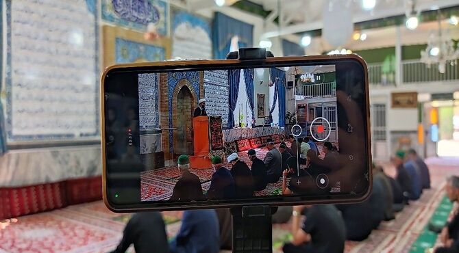 اقامه نماز عبادی سیاسی جمعه در روز چهارم ماه محرم، مسجد جامع شهر بار