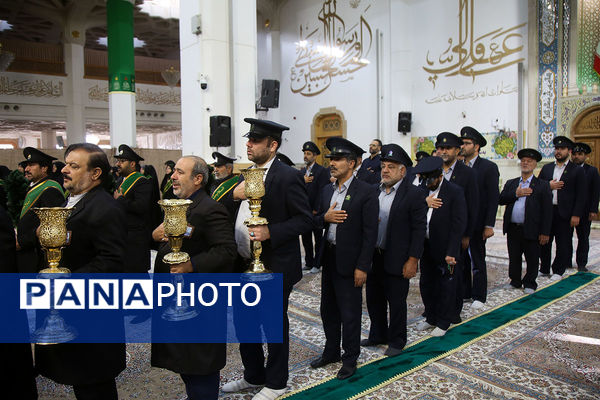 آیین خطبه خوانی خادمان حرم حضرت معصومه(س) به مناسبت روز قم