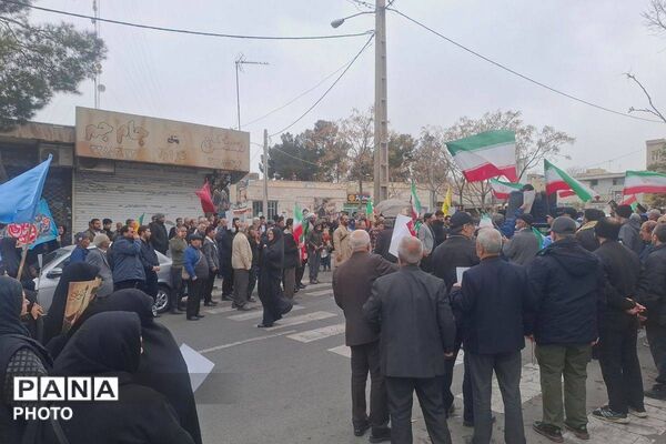 خروش مردم خاورشهر ناحیه یک ری در روز قدس؛ حمایت بی‌دریغ از فلسطین