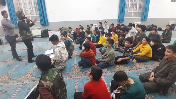 برپایی اردوی شبانه مقاومت در دبیرستان شهید بهشتی