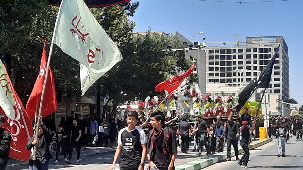 جاماندگان اربعین حسینی در مسیر حرم مطهر امام مهربانی