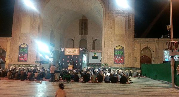 مراسم عزاداری سیدالشهدا (ع) در مسجد جامع نیشابور