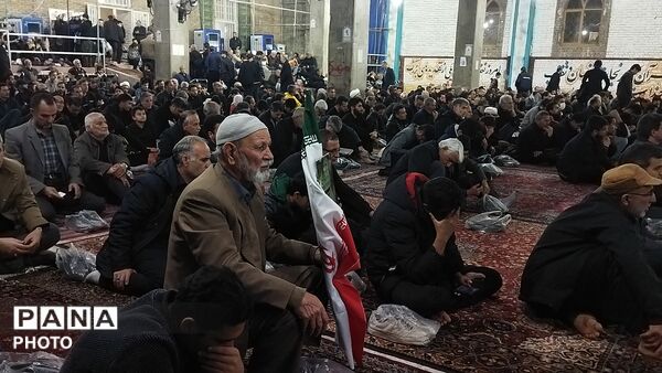 مراسم عزاداری برای شهادت امام خامنه ای در نیشابور 