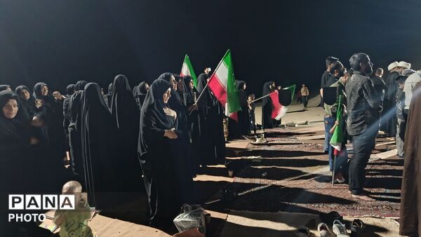 دومین شب محرم؛ در کنار شهید گمنام منطقه‌ی میانکوه