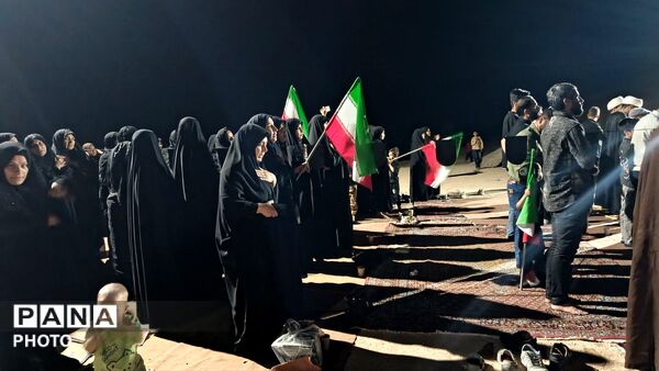 دومین شب محرم؛ در کنار شهید گمنام منطقه‌ی میانکوه