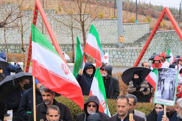 حضور حماسی مردم شهرستان پردیس در راهپیمایی روز قدس با وجود بارندگی