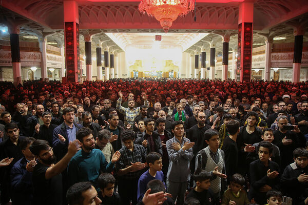 مراسم عزاداری سالروز شهادت هفتمین امام در حرم حضرت معصومه(س)
