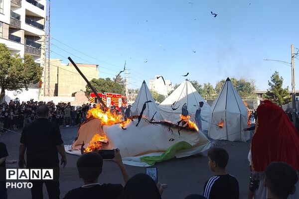 بازسازی خیمه گاه شهدای کربلا در شهرک گلشهر چهاردانگه