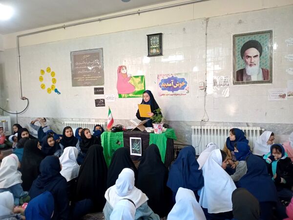 مراسم عزاداری ایام فاطمیه در مدرسه شهید خاقانی شیروان