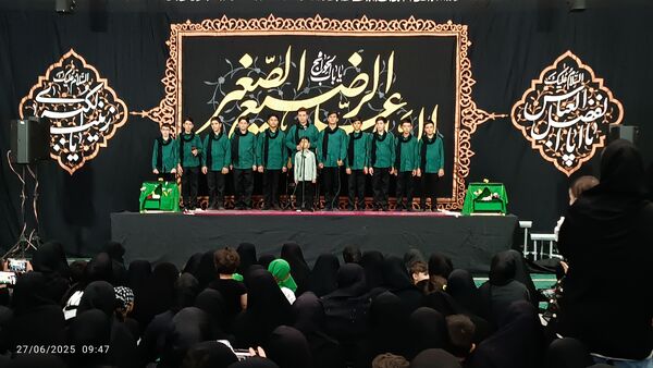 زمزمه‌های «یا علی‌اصغر(ع)» در مصلی زنجان طنین‌انداز شد