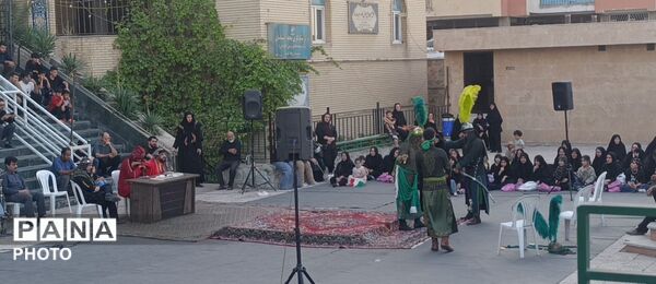 مراسم تعزیه‌خوانی در مسجد جامع آبشناسان همراه با حضور عزاداران