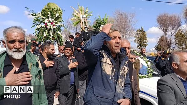تشییع باشکوه پیکر پاک و مطهر شهید احسان اکبرزاده در نورآباد