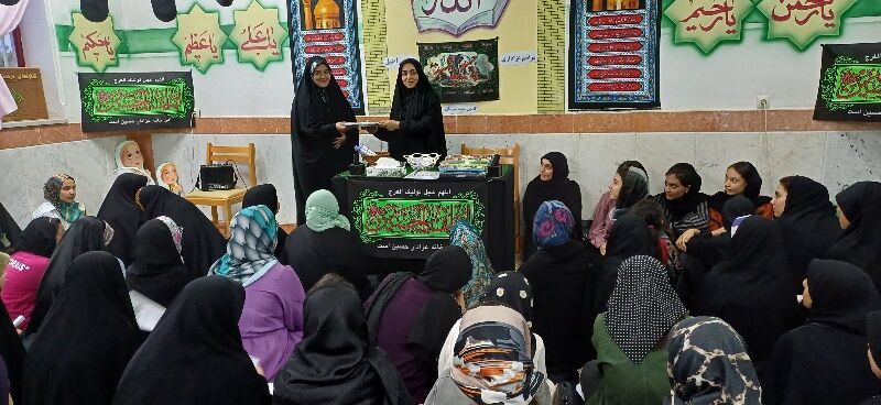 مراسم عزاداری هیات دخترانه راحیل در کانون فرهنگی تربیتی سمیه شهرستان شیروان