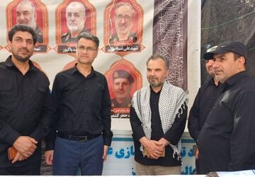 بازدید مدیرکل قرآن عترت و نماز وزارت آموزش و پرورش از موکب های شهرستان مهران 