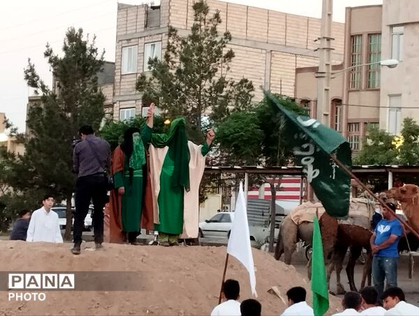 نمایش بازسازی واقعه غدیر در محله شیخ آباد قم