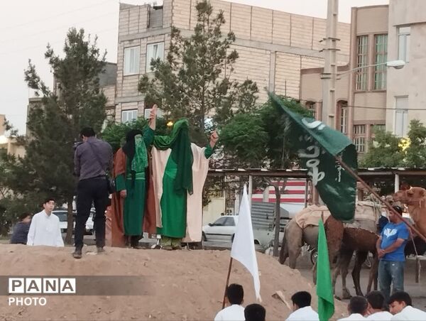 نمایش بازسازی واقعه غدیر در محله شیخ آباد قم