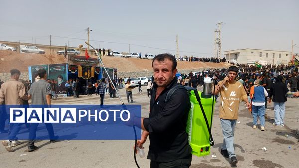 مراسم عاشورای حسینی در گلزار شهدای شهرستان لنده