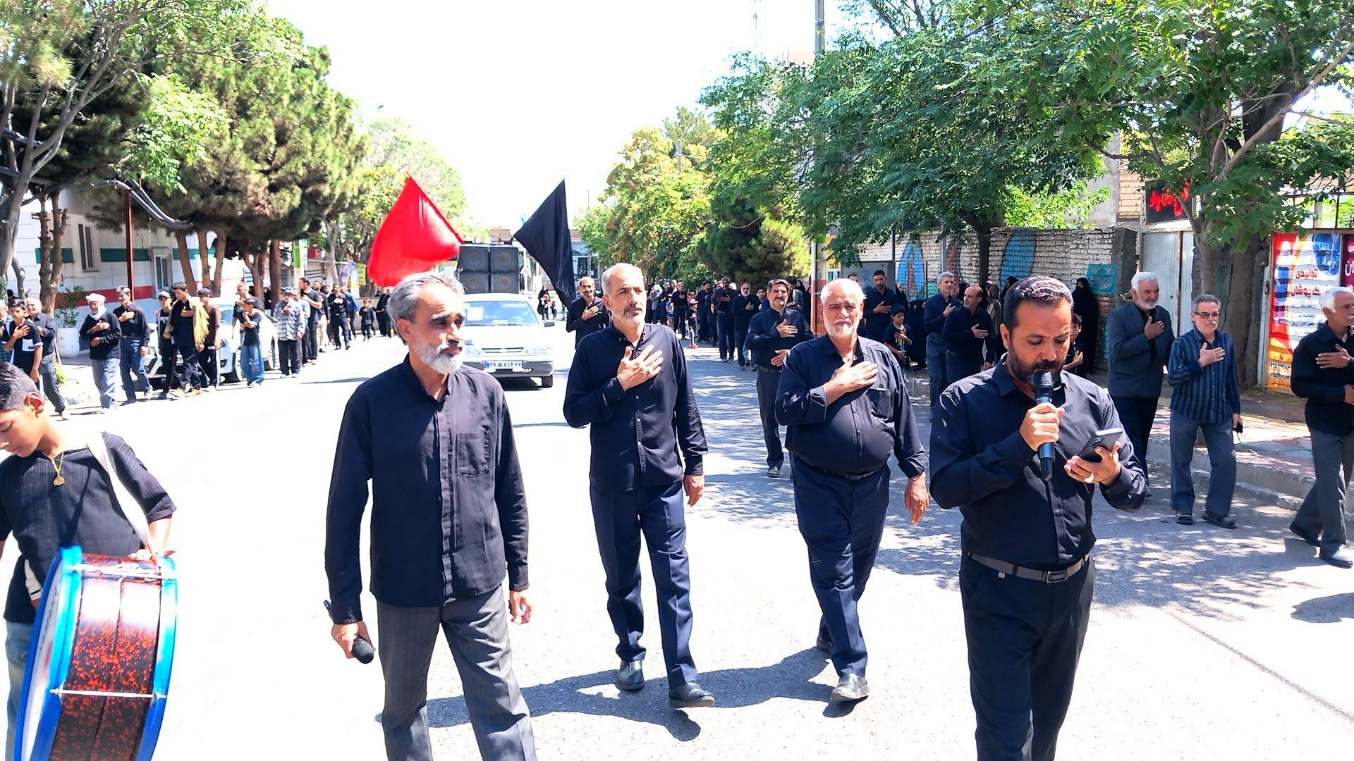 عزاداران باخرزی در سوگ یازدهمین امام شیعیان