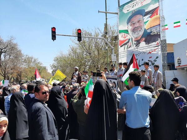 راهپیمایی روز قدس در شهر قزوین 