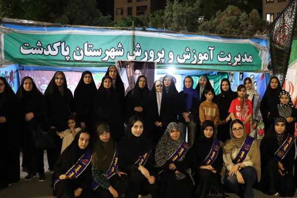 حضور پرشور دانش‌آموزان دبیرستان شهدای مظفر در نود و نهمین موج اجتماع مردمی پاکدشت