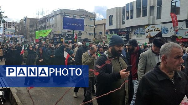 راهپیمایی 22 بهمن در مه ولات 