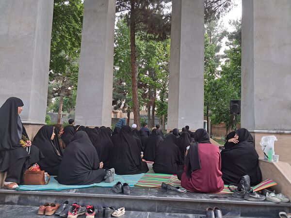 مراسم شهادت امام محمد باقر (ع) درکنار شهدای گمنام پارک وحدت آشخانه