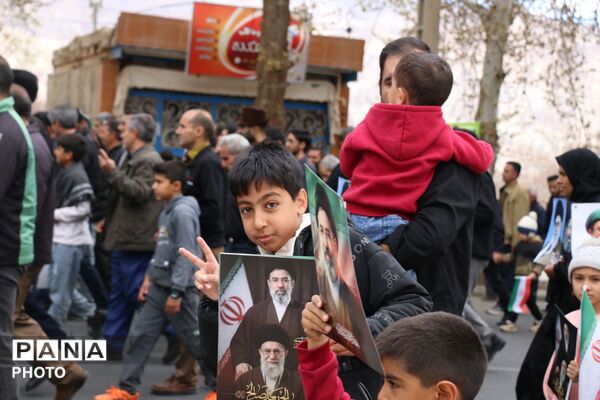 راهپیمایی روز قدس در شهر گلباف