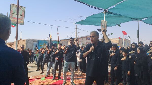 مراسم عزاداری و زنجیر زنی شهادت امام حسن مجتبی(ع) و رحلت پیامبر اکرم (ص) در  روستای کفکی خراسان رضوی