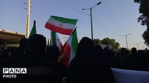 میناب به رنگ ایران؛ اجتماع گسترده «جان‌فدایان ایران»