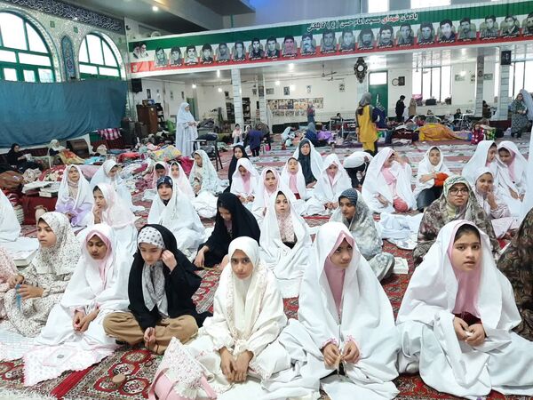 دومین روز از اعتکاف دانش‌آموزی در مسجد امام حسن شهرستان گالیکش