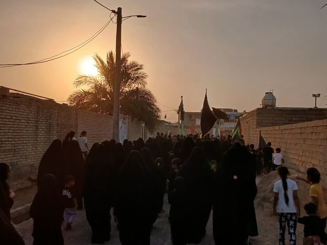 تشییع نمادین پیکر امام حسین(ع) در گمبوعه بزرگ