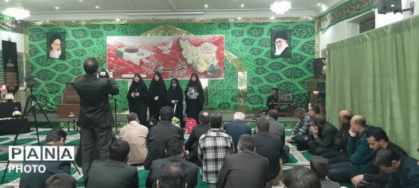 چهلمین روز شهادت امام خامنه‌ای در آموزش و پرورش تبادکان