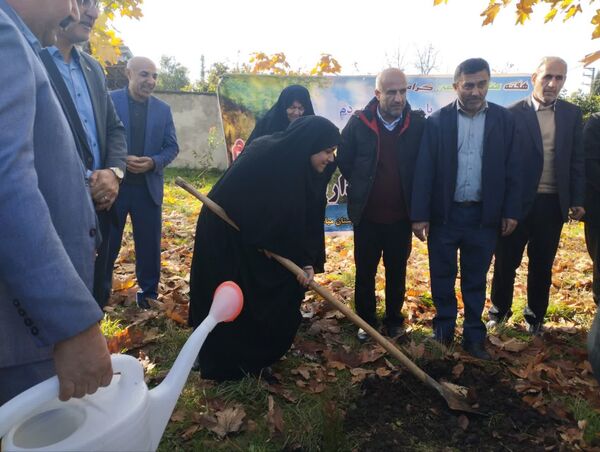 پویش سراسری کاشت نهال در سایه مادر همزمان با ایام ولادت حضرت زهرا (س) در میاندورود 