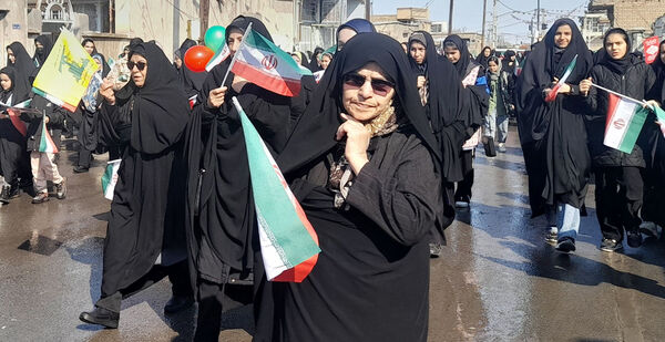 راهپیمایی 22 بهمن در شهر جعفریه قم
