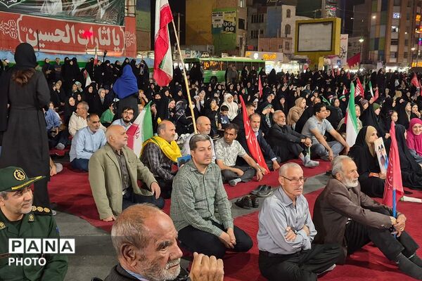 حضور پرشور مردم شهرستان قدس در دویست و سی وپنجمین شب اجتماعات مردمی 