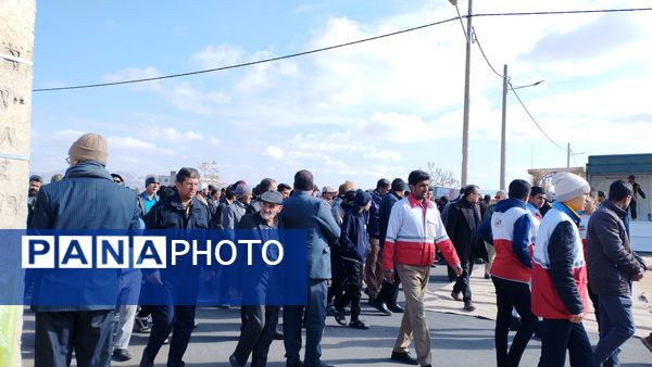 تشیع پیکر شهدای‌گمنام در زیر‌کوه