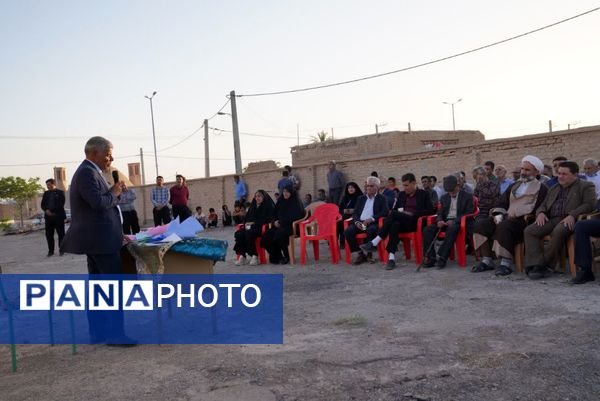 آیین کلنگ‌زنی مدرسه ۶ کلاسه فرهنگی فرهیخته زنده‌یاد زهیری 