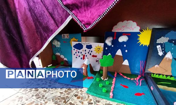 برپایی نمایشگاه دست سازه‌های دانش‌آموزی در ورامین