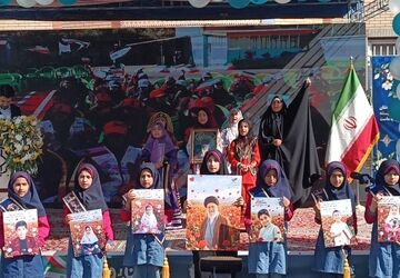 زنگ مهر و ایثار و شهادت و  گرامیداشت هفته دفاع مقدس و روز ملی پرچم در مدرسه رضا نایب