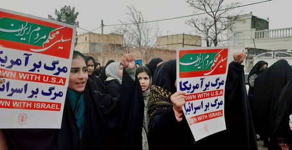 راهپیمایی 22 بهمن در شهر سلامی