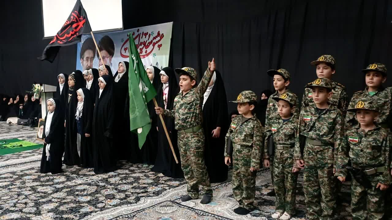 مراسم چهلمین روز شهادت رهبر انقلاب در لالجین برگزار شد