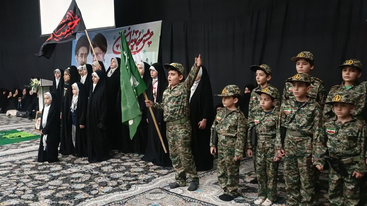 مراسم چهلمین روز شهادت رهبر انقلاب در لالجین برگزار شد