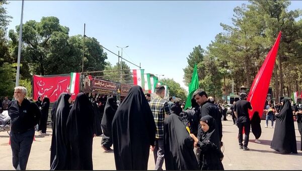 پیاده‌روی جاماندگان اربعین با حضور پرشور مردم حسینی نیشابور
