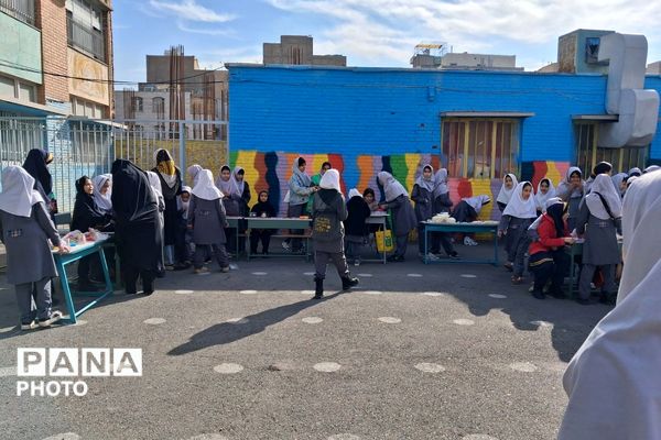 بازارچه دانش آموزی در دبستان شهید ناصری ناحیه دو شهرری 