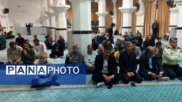 برگزاری مراسم چهلم شهدای جنگ ۱۲ روزه در شهرستان خلیل آباد