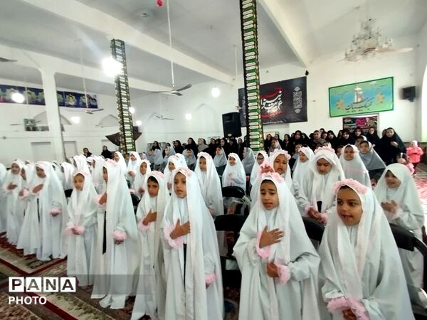 جشن تکلیف دختران کلاس سوم در روستای سعدالدین شهرستان خلیل آباد