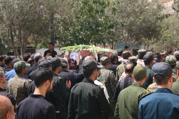 تشییع پیکر شهید محمد نعمتی سعیدآبادی در شهرستان بهارستان