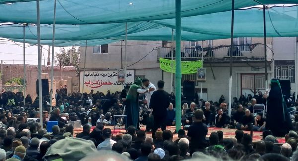بزرگترین اجتماع حسنیون کشور همراه با تعزیه خوانی در روستای کفکی خراسان رضوی